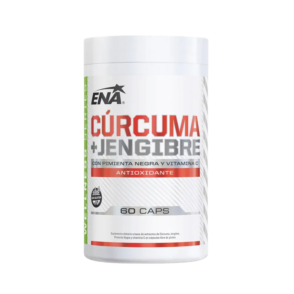 Cúrcuma Y Jengibre “Pimienta Negra Vitamina C” 60 Caps