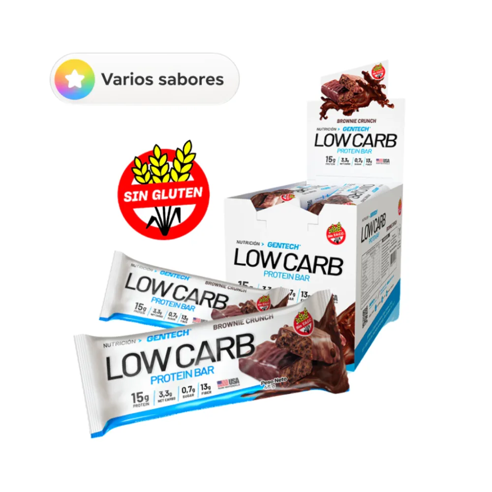 BARRAS PROTEICAS LOW CARBS (Caja x 10 unidades)