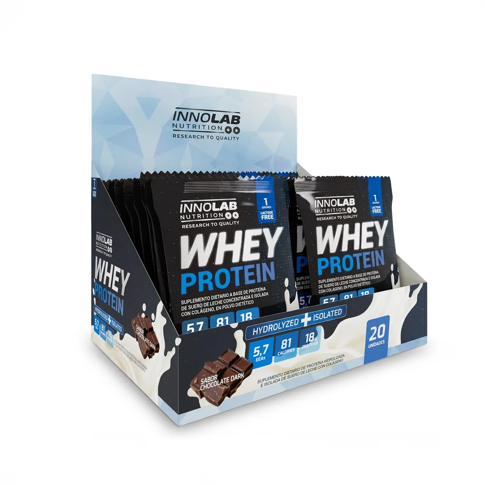 Whey Protein (Hydrolyzed + Isolated) Display x 20 Sobres Chocolate Dark