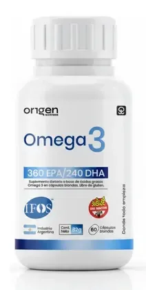 Omega 3 Fish Oil Dha + Epa X 60 Caps